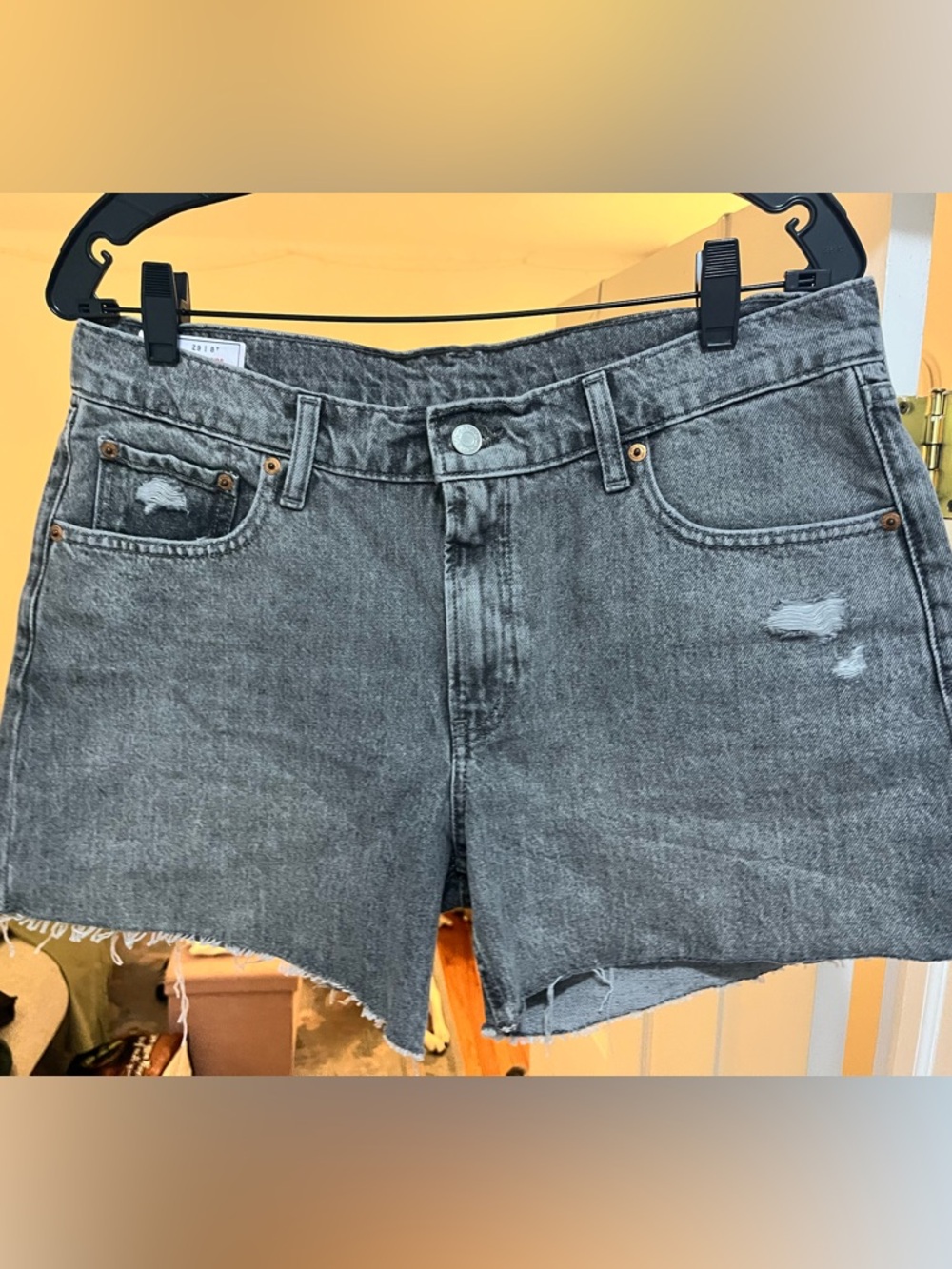 GAP Gray Distressed Denim Women's Shorts